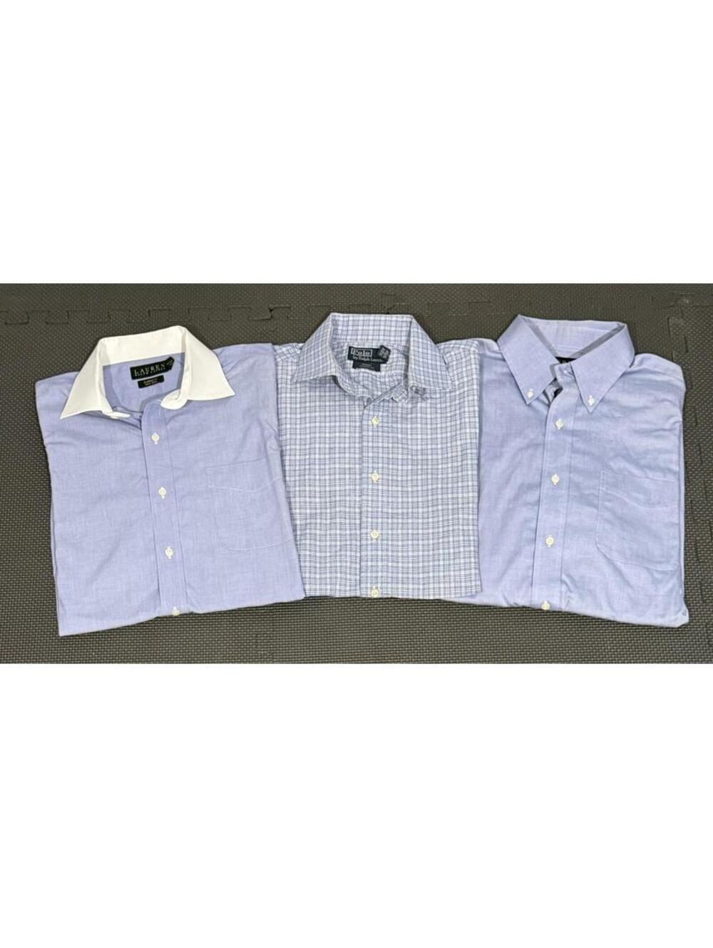 Bundle of 3 Men’s Extra Large Ralph Lauren Button Down Long Sleeve Dress Shirts